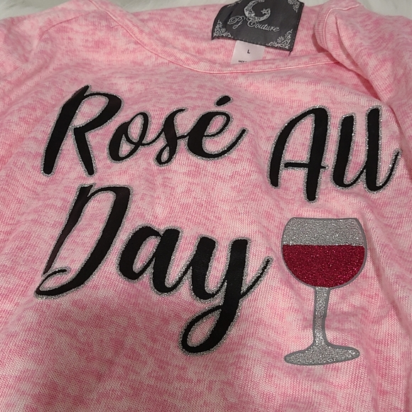 🍷🍷NEW🍷🍷ADORABLE!! ROSE' ALL DAY 2PC Pajama Set - Picture 10 of 16